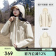 駱駝（CAMEL）戶外沖鋒衣三防女裝短款外套寬松透氣防風(fēng)防水休閑外套  R077 S