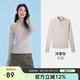 駱駝（CAMEL）【原紗涼感】戶外速干T恤女長袖立領(lǐng)春秋彈力透氣徒步防曬T恤  L
