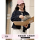 紫涵（ZIHAN）紫涵短款立領(lǐng)拉鏈牛仔外套女2025年春季新款時(shí)尚百搭休閑刺繡上衣 牛仔藍(lán) M