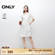 ONLY【七夕禮物】收腰顯瘦內(nèi)里吊帶套裝襯衫裙連衣裙女|125207027 S00白色 S