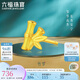六福珠寶七夕禮物 足金竹報(bào)平安黃金耳釘（單只）耳飾 計(jì)價(jià) 約0.79克
