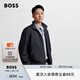 BOSS 男士寬松版型城市風(fēng)雙面夾克 001-黑色 S (46)