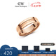 丹尼爾惠靈頓（DanielWellington）dw戒指女男 靈動星環(huán)情侶戒指時尚簡約情侶對戒 七夕情人節(jié)禮物 64號 DW00400096 玫瑰金