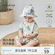 babylove【清倉】嬰兒連體衣夏季薄款竹棉山茶哈衣新生兒衣服男女寶寶夏裝