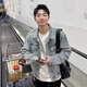 軒萊雅（XUANLAIYA）春秋男裝水洗淺色牛仔外套男修身短款休閑牛仔衣韓版潮流上衣夾克 淺藍色 3XL