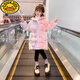 G.duck手塞棉女童棉服免洗易打理2025新款洋氣兒童大童女孩冬季棉襖外套 粉紫色（沒(méi)有掛飾） 160 建議12-14歲