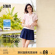 森馬（Semir）POLO衫女涼感抗菌修身襯衫2025夏刺繡休閑通勤套頭衫109325115001