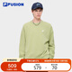 FILA FUSION斐樂(lè)潮牌情侶款套頭衛(wèi)衣2025秋簡(jiǎn)約寬松針織上衣