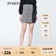 PORTS寶姿  新品商場(chǎng)同款女裝經(jīng)典千鳥(niǎo)格紋包臀半裙SN8S012HFD049 白/黑色 M (6)