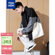 唐獅（TonLion）2025春男立領(lǐng)工裝拼接外套 黑色 M 
