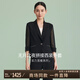 LANDI無月之夜拼接西裝外套女夏裝新款小個子休閑職業(yè)西服上衣 黑色 M