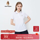 暇步士（Hush Puppies）女裝夏季純棉簡(jiǎn)約短袖Polo衫 118白色 L