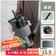 拜杰玻璃水杯竹節杯帶吸管水杯帶蓋咖啡杯禮物玻璃飲料杯杯子450ML