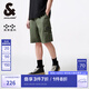 杰克·瓊斯（JACK&JONES）男裝夏工裝風口袋時尚簡約橄欖綠灰直筒牛仔短褲男褲224243027 橄欖綠灰E60 橄欖綠灰E60 L （180)