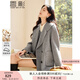 香影灰色毛呢外套大衣女中長款2024冬季新款赫本風純羊毛氣質(zhì)上衣 灰色 L