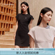 Calvin KleinJeans【防曬涼感】25春夏新款女士ck戶外休閑針織連衣裙47AB010 UB1-太空黑 M