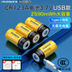 德力普（Delipow）USB充電電池CR123A鋰電池3.7V 16340鋰電池適用醫(yī)療儀器激光筆光固化燈夜視儀手電筒相機(jī)