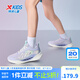 特步【氫風(fēng)8.0】童鞋兒童跑鞋男女童中大童防滑緩震耐磨輕便系帶跑鞋 雪青紫 36
