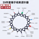 Aseblarm車(chē)線(xiàn)束端子退針器汽修插頭挑針拆卸電腦地板線(xiàn)路鑰匙取出器 退針器59件套(38件套+21件套)
