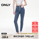 ONLY2025春季新款通勤風(fēng)毛邊高腰小腳褲九分褲牛仔褲女|125149022 J33 350水洗牛仔藍 M M標準褲長