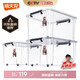禧天龍塑料衣物收納箱玩具整理箱55L 透明 3個裝 帶輪