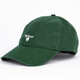 BARBOUR  Cascade四季棒球帽Logo刺繡帽鴨舌帽遮陽(yáng)帽 男女同款帽子 Racing Green-英倫綠GN35
