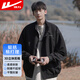 回力（Warrior）夾克男秋季立領(lǐng)寬松休閑外套男裝防風(fēng)簡(jiǎn)約百搭上衣茄克