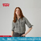 Levi's李維斯25年秋冬新款女士美式復(fù)古水洗做舊休閑牛仔襯衫外套 墨灰 S