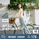 森馬（Semir）陳都靈|商場同款森柔牛仔褲女涼感褲子25夏季闊腿褲103325124001A