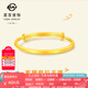 菜百首飾 黃金手鐲 足金簡(jiǎn)約拋光 推拉式  兒童手鐲  新生兒 計(jì)價(jià) HJ 足金手鐲 約5.49g