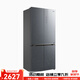 Midea冰箱變頻風冷超薄嵌入式十字對開四門BCD-482WSGPZM(E) 482升60厘米纖薄身材大容量