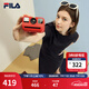 FILA 斐樂針織連衣裙2025夏季新款時尚休閑開叉顯瘦修身T恤長裙 深默藍(lán)-DB M 165/84A/M