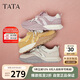 他她（TATA）厚底休閑阿甘鞋女鞋2025春秋CM702CM5 米色 37