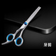來(lái)旺兄弟寵物美容剪刀 狗狗剪毛工具修毛剪套裝 泰迪用品直剪彎剪貓狗剪刀 星空牙剪6.5寸（家庭適用）