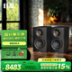 意力（ELAC）Carina系列BS243.4 發(fā)燒級(jí)無(wú)源書(shū)架音箱HiFi音響低音JET高音隱藏式下沉導(dǎo)向孔 黑色一對(duì)