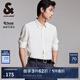 杰克·瓊斯（JACK&JONES）25年男裝白襯衫男士商務(wù)長袖襯衣春天絲柔軟親膚垂感舒適精致襯衫 A06雪白色 常規(guī) L