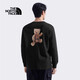 The North Face北面男女款棉長(cháng)袖T恤小熊戶(hù)外運動(dòng)休閑8F0J 宇宙黑/JK3 XL