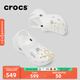 crocs卡駱馳厚底云朵洞洞鞋時(shí)尚百搭戶外沙灘鞋女鞋|206750 白色-100(含智必星) 36 /37(230mm)