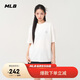MLB男女短袖T恤潮流百搭純色休閑25夏季新款3ATSB5053-50IVS-M