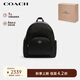 蔻馳（COACH）【品牌直供】女士COURT中號皮質(zhì)黑色雙肩包5666IMBLK