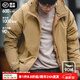 馬登工裝美式復(fù)古連帽羽絨服男反季加厚保暖外套90白鴨絨男士防寒衣服 卡其色 M （120-140斤）