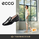 愛步（ECCO）樂福鞋女 通勤輕奢百搭單鞋簡(jiǎn)約氣質(zhì)粗跟女鞋 安妮方頭208563 黑色20856301001 38