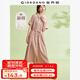 佐丹奴女裝天然麻棉梭織綁帶娃娃領(lǐng)薄襯衫連衣裙05464347 23豆沙粉 S