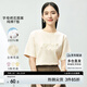 尚都比拉純棉T恤女夏季圓領(lǐng)字母繡花圖案簡(jiǎn)約時(shí)尚寬松短袖上衣 云白 XL