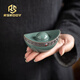 RSRDDY創(chuàng  )意哥窯開(kāi)片元寶茶寵擺件精品可養茶盤(pán)小飾品個(gè)性茶玩蓋置茶筆擱 哥窯-小元寶
