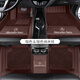 開(kāi)馳適用于奔馳E300L E260L C260L A200 GLAGLEGLC全包圍汽車(chē)真皮腳墊 納帕皮-咖色雙層納米絨腳墊