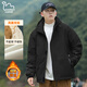 東方駱駝（EASTERN CAMEL）棉服男士春秋加厚防寒保暖連帽工裝防潑水棉衣棉襖夾克外套男裝