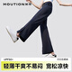茉尋防曬褲女夏季涼感運動(dòng)戶(hù)外休閑闊腿直筒長(cháng)褲透氣顯瘦冰絲開(kāi)叉褲 【冰絲開(kāi)叉款】黑色 M 適合身高155-165cm