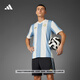 adidas阿根廷隊合作50周年紀念款速干足球短袖球衣男夏季阿迪達斯 天藍/白 XL