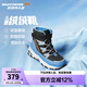 Skechers斯凱奇兒童絨絨靴雪地靴保暖男童棉鞋防寒加絨高幫女童靴660092L 男童/黑色/淺藍(lán)色/BKLB 30
